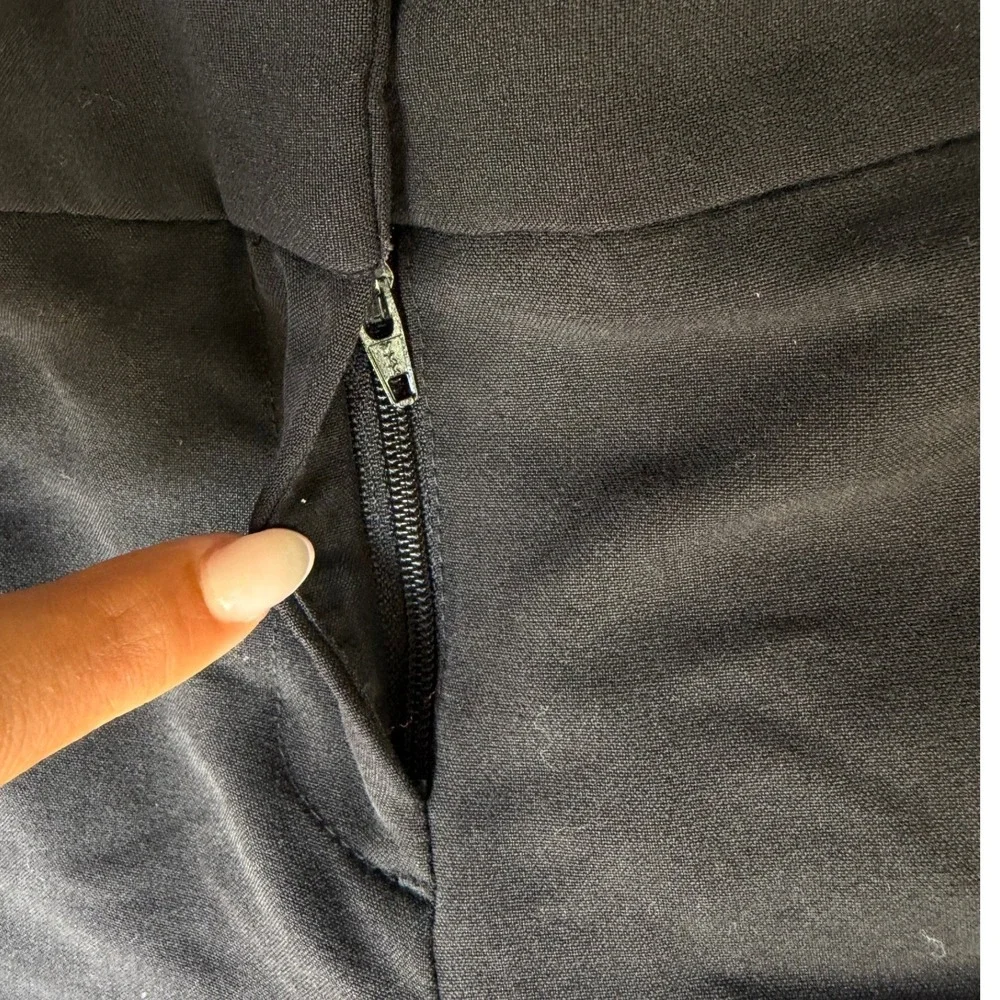 Worthington Womens Black Straight Leg Dress Pants Size 8 Career Professional